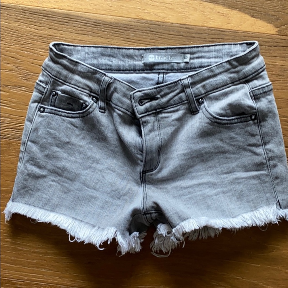 Tractr. Grey denim shorts. Girls size 12.